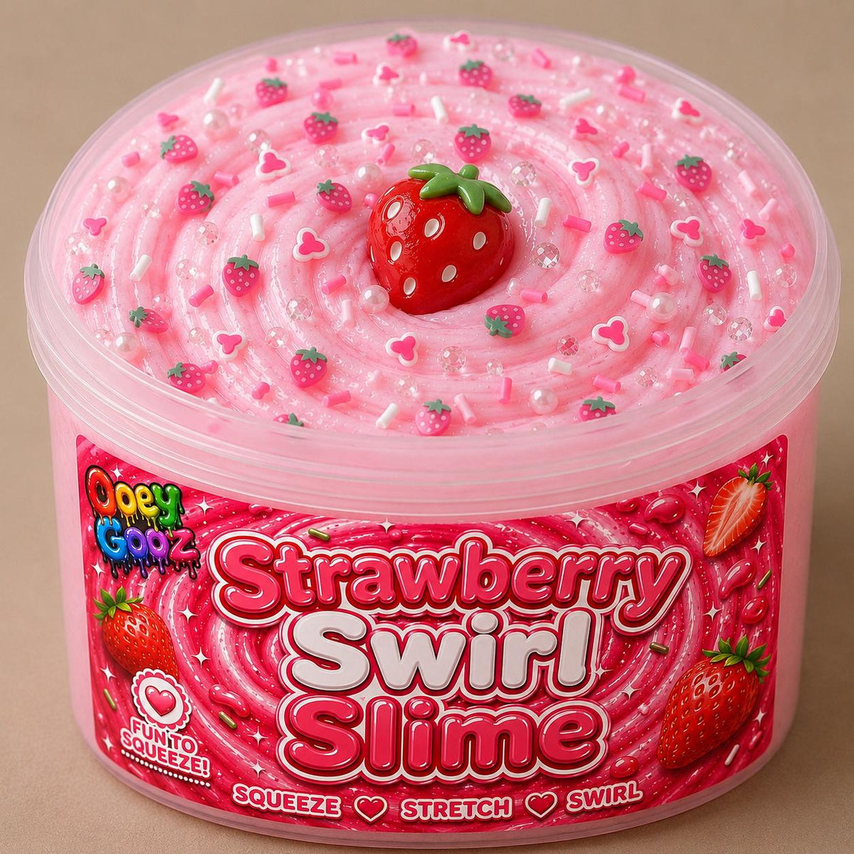 Strawberry Swirl Slime