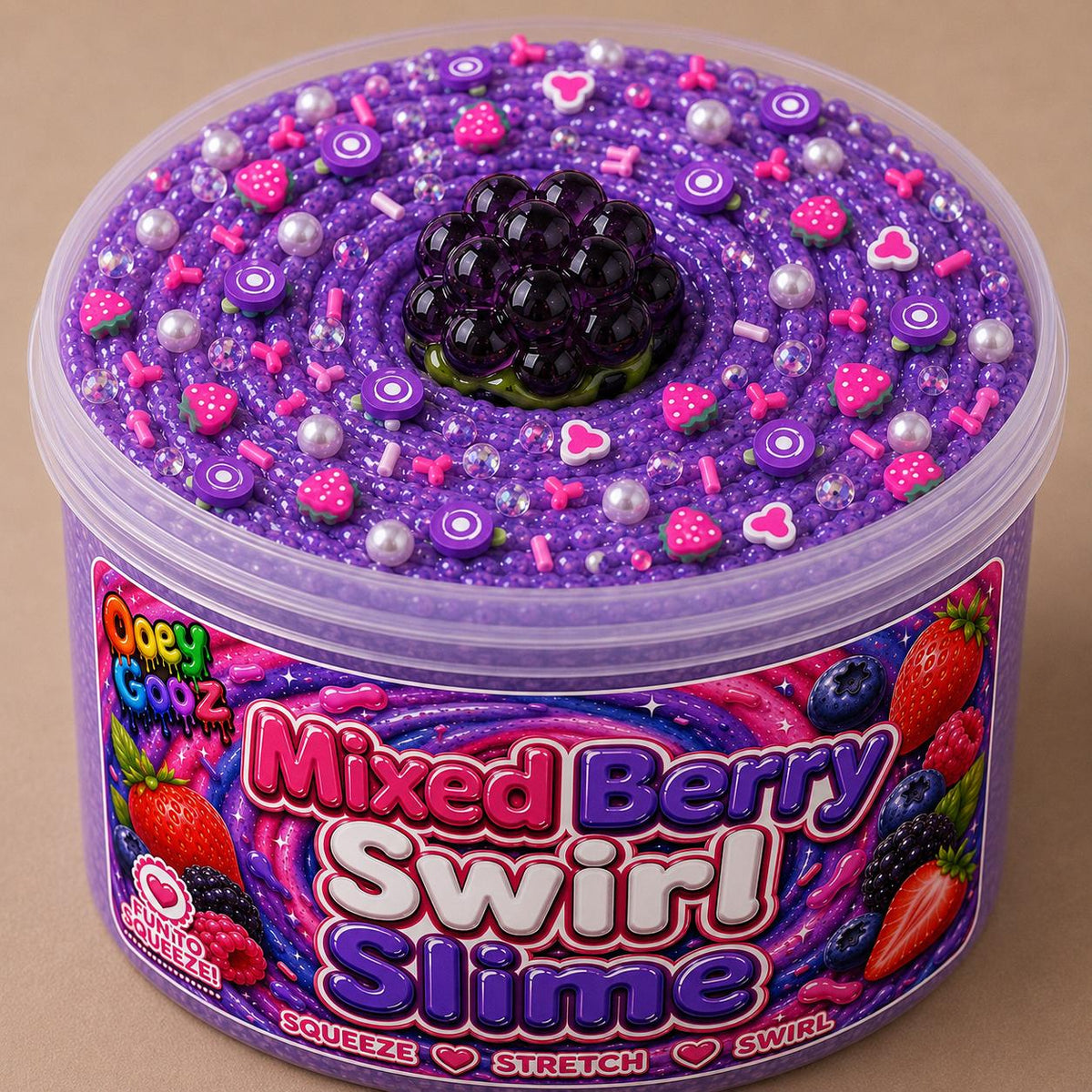Mixed Berry Swirl Slime