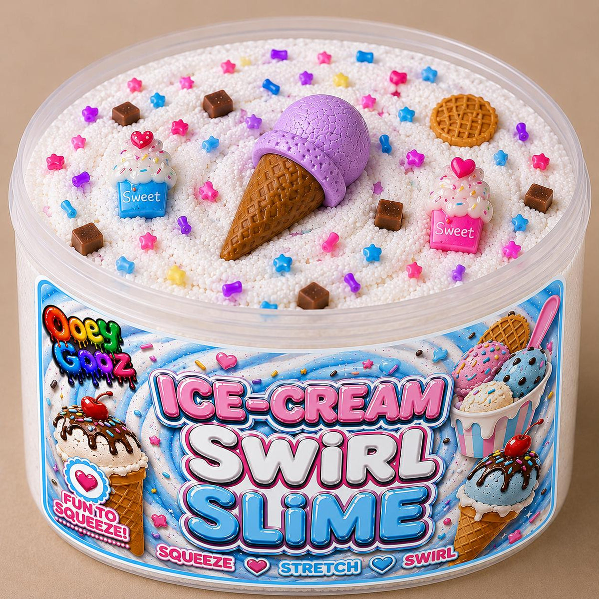Ice-Cream Swirl Slime